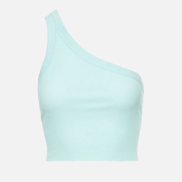 WSLY Cropped One Shoulder Tank (NWT) - Picture 2 of 5